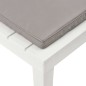 Garten-Lounge-Stuhl mit Sitzpolster Kunststoff Weiß Garten-Lounge-Stuhl mit Sitzpolster Kunststoff Weiß