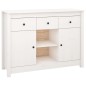 vidaXL Sideboard Weiß 100x35x74,5 cm Massivholz Kiefer vidaXL Sideboard Weiß 100x35x74,5 cm Massivholz Kiefer