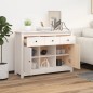 vidaXL Sideboard Weiß 100x35x74,5 cm Massivholz Kiefer vidaXL Sideboard Weiß 100x35x74,5 cm Massivholz Kiefer