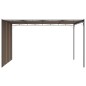 vidaXL Gartenpavillon mit Seitenvorhang 4x3x2,25 m Taupe vidaXL Gartenpavillon mit Seitenvorhang 4x3x2,25 m Taupe