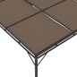 vidaXL Gartenpavillon mit Seitenvorhang 4x3x2,25 m Taupe vidaXL Gartenpavillon mit Seitenvorhang 4x3x2,25 m Taupe