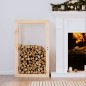 vidaXL Kaminholzregal 60x25x100 cm Massivholz Kiefer vidaXL Kaminholzregal 60x25x100 cm Massivholz Kiefer