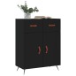 vidaXL Sideboard Schwarz 69,5x34x90 cm Holzwerkstoff vidaXL Sideboard Schwarz 69,5x34x90 cm Holzwerkstoff