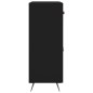 vidaXL Sideboard Schwarz 69,5x34x90 cm Holzwerkstoff vidaXL Sideboard Schwarz 69,5x34x90 cm Holzwerkstoff