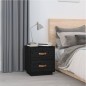 vidaXL Nachttische 2 Stk. Schwarz 40x34x45 cm Massivholz Kiefer vidaXL Nachttische 2 Stk. Schwarz 40x34x45 cm Massivholz Kiefer
