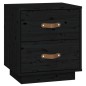 vidaXL Nachttische 2 Stk. Schwarz 40x34x45 cm Massivholz Kiefer vidaXL Nachttische 2 Stk. Schwarz 40x34x45 cm Massivholz Kiefer