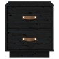 vidaXL Nachttische 2 Stk. Schwarz 40x34x45 cm Massivholz Kiefer vidaXL Nachttische 2 Stk. Schwarz 40x34x45 cm Massivholz Kiefer
