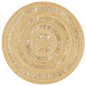 vidaXL Teppich Handgefertigt Jute Geflochten 120 cm vidaXL Teppich Handgefertigt Jute Geflochten 120 cm