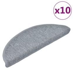 vidaXL Stufenmatten 10 Stk. 65x24x4 cm Hellgrau