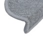 vidaXL Stufenmatten 10 Stk. 65x24x4 cm Hellgrau vidaXL Stufenmatten 10 Stk. 65x24x4 cm Hellgrau