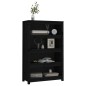 vidaXL Bücherregal Schwarz 80x35x126 cm Massivholz Kiefer vidaXL Bücherregal Schwarz 80x35x126 cm Massivholz Kiefer