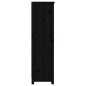 vidaXL Bücherregal Schwarz 80x35x126 cm Massivholz Kiefer vidaXL Bücherregal Schwarz 80x35x126 cm Massivholz Kiefer