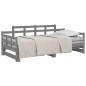 vidaXL Tagesbett Ausziehbar Grau Massivholz Kiefer 2x(90x190) cm vidaXL Tagesbett Ausziehbar Grau Massivholz Kiefer 2x(90x190) cm