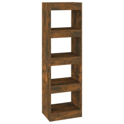 vidaXL Bücherregal/Raumteiler Räuchereiche 40x30x135 cm