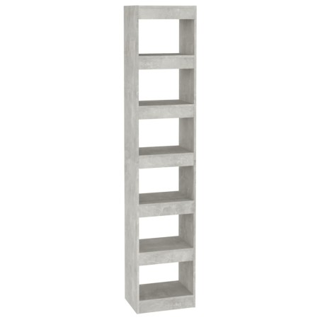 vidaXL Bücherregal/Raumteiler Betongrau 40x30x198 cm