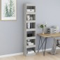 vidaXL Bücherregal/Raumteiler Betongrau 40x30x198 cm