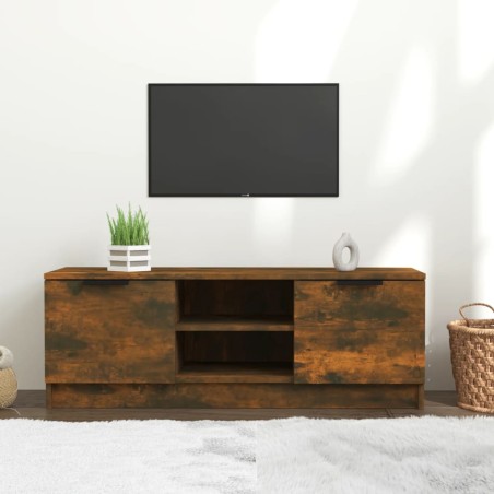 vidaXL TV-Schrank Räuchereiche 102x35x36,5 cm Holzwerkstoff
