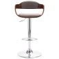 Barhocker Sperrholz und Taupe Stoff Barhocker Sperrholz und Taupe Stoff