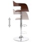 Barhocker Sperrholz und Taupe Stoff Barhocker Sperrholz und Taupe Stoff