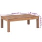 vidaXL Couchtisch Teakholz Massiv mit Natürlichem Finish 110x60x40 cm vidaXL Couchtisch Teakholz Massiv mit Natürlichem Finish 110x60x40 cm