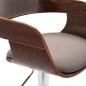 Barhocker Sperrholz und Taupe Stoff Barhocker Sperrholz und Taupe Stoff