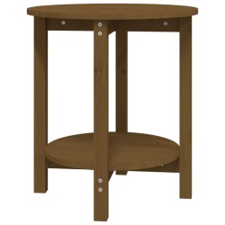vidaXL Couchtisch Honigbraun Ø 55x60 cm Massivholz Kiefer