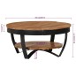 vidaXL Couchtisch 65x65x32 cm Massivholz Akazie vidaXL Couchtisch 65x65x32 cm Massivholz Akazie