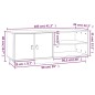 vidaXL TV-Schrank Honigbraun 105x34x40 cm Massivholz Kiefer vidaXL TV-Schrank Honigbraun 105x34x40 cm Massivholz Kiefer