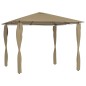 vidaXL Pavillon mit Pfostenabdeckungen 3x3x2,6 m Taupe 160 g/m² vidaXL Pavillon mit Pfostenabdeckungen 3x3x2,6 m Taupe 160 g/m²