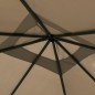vidaXL Pavillon mit Pfostenabdeckungen 3x3x2,6 m Taupe 160 g/m² vidaXL Pavillon mit Pfostenabdeckungen 3x3x2,6 m Taupe 160 g/m²