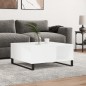 vidaXL Couchtisch Weiß 80x80x36,5 cm Holzwerkstoff vidaXL Couchtisch Weiß 80x80x36,5 cm Holzwerkstoff