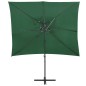 vidaXL Ampelschirm mit Lüftung Grün 250x250 cm vidaXL Ampelschirm mit Lüftung Grün 250x250 cm