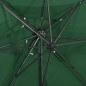 vidaXL Ampelschirm mit Lüftung Grün 250x250 cm vidaXL Ampelschirm mit Lüftung Grün 250x250 cm