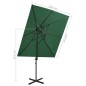 vidaXL Ampelschirm mit Lüftung Grün 250x250 cm vidaXL Ampelschirm mit Lüftung Grün 250x250 cm