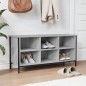 vidaXL Schuhregal Grau Sonoma 100x35x50 cm Holzwerkstoff vidaXL Schuhregal Grau Sonoma 100x35x50 cm Holzwerkstoff