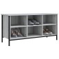 vidaXL Schuhregal Grau Sonoma 100x35x50 cm Holzwerkstoff vidaXL Schuhregal Grau Sonoma 100x35x50 cm Holzwerkstoff