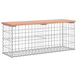 vidaXL Gartenbank aus Gabionen 103x31,5x42 cm Massivholz Douglasie