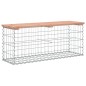 vidaXL Gartenbank aus Gabionen 103x31,5x42 cm Massivholz Douglasie vidaXL Gartenbank aus Gabionen 103x31,5x42 cm Massivholz Douglasie