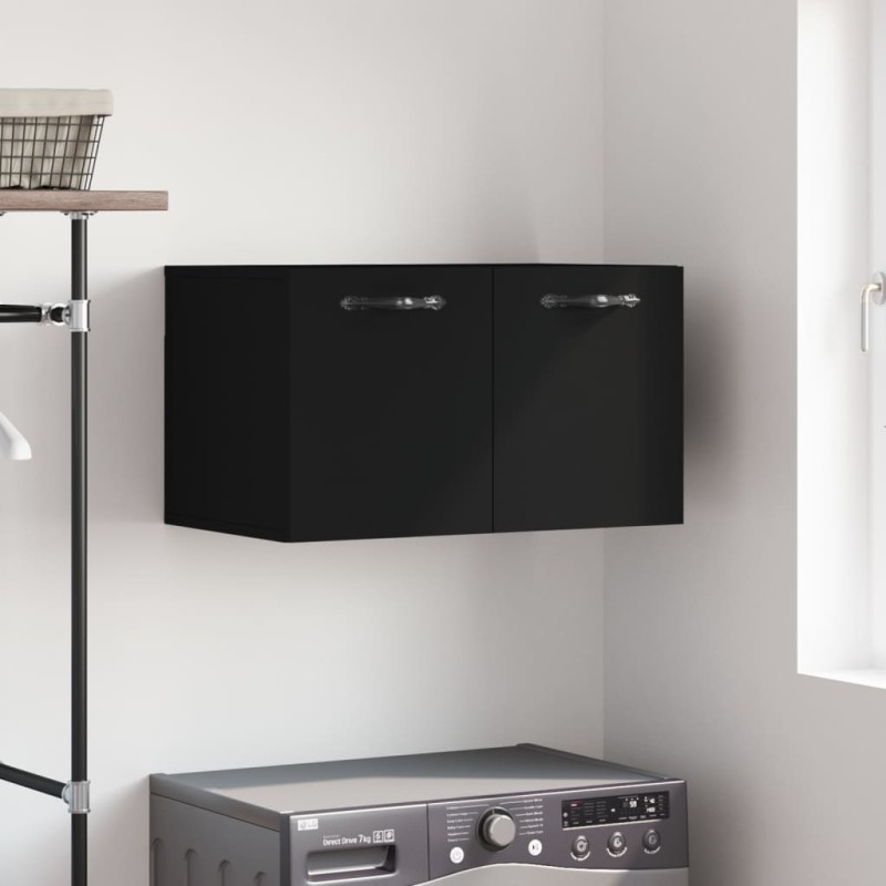 vidaXL Wandschrank Schwarz 60x36,5x35 cm Holzwerkstoff vidaXL Wandschrank Schwarz 60x36,5x35 cm Holzwerkstoff