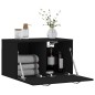 vidaXL Wandschrank Schwarz 60x36,5x35 cm Holzwerkstoff vidaXL Wandschrank Schwarz 60x36,5x35 cm Holzwerkstoff