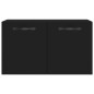 vidaXL Wandschrank Schwarz 60x36,5x35 cm Holzwerkstoff vidaXL Wandschrank Schwarz 60x36,5x35 cm Holzwerkstoff