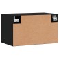 vidaXL Wandschrank Schwarz 60x36,5x35 cm Holzwerkstoff vidaXL Wandschrank Schwarz 60x36,5x35 cm Holzwerkstoff