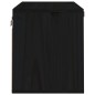 vidaXL Wandschrank Schwarz 60x30x35 cm Massivholz Kiefer vidaXL Wandschrank Schwarz 60x30x35 cm Massivholz Kiefer