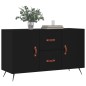 vidaXL Sideboard Schwarz 100x36x60 cm Holzwerkstoff vidaXL Sideboard Schwarz 100x36x60 cm Holzwerkstoff