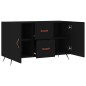 vidaXL Sideboard Schwarz 100x36x60 cm Holzwerkstoff vidaXL Sideboard Schwarz 100x36x60 cm Holzwerkstoff