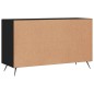 vidaXL Sideboard Schwarz 100x36x60 cm Holzwerkstoff vidaXL Sideboard Schwarz 100x36x60 cm Holzwerkstoff