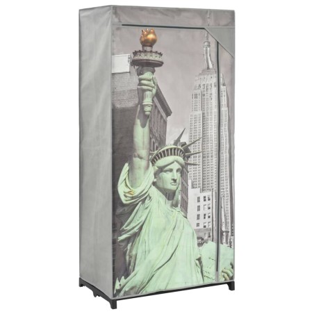 vidaXL Kleiderschrank 75×45×160 cm New York Stoff