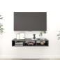 vidaXL Wandregal Hochglanz-Grau 102x30x17 cm Holzwerkstoff vidaXL Wandregal Hochglanz-Grau 102x30x17 cm Holzwerkstoff