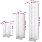 vidaXL Gabionen-Set 3-tlg. Verzinkter Draht vidaXL Gabionen-Set 3-tlg. Verzinkter Draht
