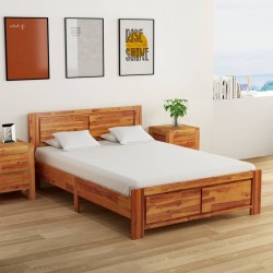 vidaXL Massivholzbett Akazie 140x200 cm 